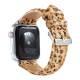 Kunstleder band met dierenprint voor Apple Watch 44/45/46/49mm - Cheetah
