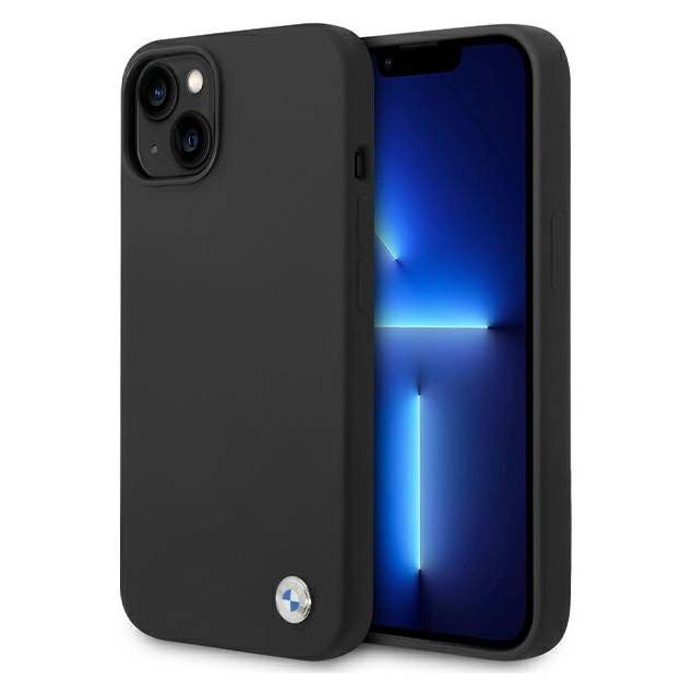 Sags BMW iPhone 13 sort læder carbon Sags BMW iPhone 13 sort læder carbon