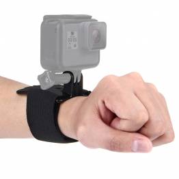 Velcro polsband armband voor GoPro afstandsbediening - tot 23 cm - Zwart