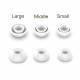 3 paar siliconen oordopjes voor AirPods Pro / Pro 2 - Wit