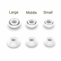  3 paar siliconen oordopjes voor AirPods Pro / Pro 2 - Wit
