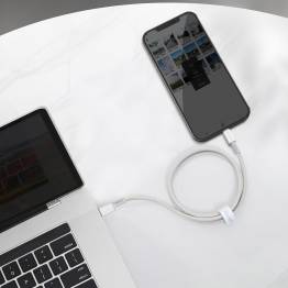  Baseus USB-C naar Lightning kabel - 1m - Wit