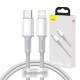 Baseus USB-C naar Lightning kabel - 1m - Wit