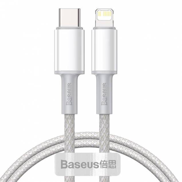 Baseus USB-C naar Lightning kabel - 1m - Wit