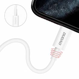  Dudao USB-C naar Lightning kabel - 1m - Wit