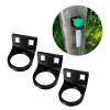 3x petling houders voor montage met schroeven of strips - 3D geprint - Zwart