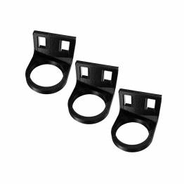  Petlinghouder voor montage met schroeven of strips - 3D geprint - Zwart