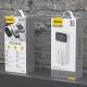 Dudao K15Max powerbank 30.000mAh met USB-C en Lightning kabel - 22,5W PD+QC - Zwart