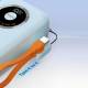 Dudao zonnepaneel powerbank met Lightning, microUSB en USB-C kabels - 20.000 mAh