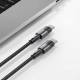 Tech-Protect UltraBoost Evo geweven USB-C kabel 100W PD oplaadkabel - Zwart - 3m