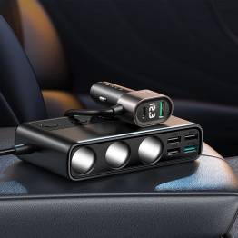  Joyroom 9-poorts 154W autolader 5x USB-A / 1x USB-C PD 3 x sigarettensteker-ingangen