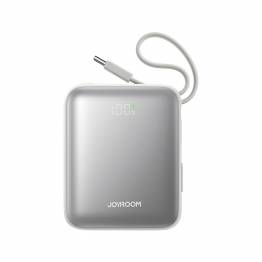  Joyroom mini powerbank met USB-C en Lightningkabel - 10.000mAh - 22.5W PD - Wit