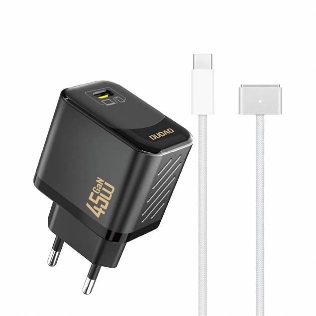 Dudao 65W GaN 4-poorts PD oplader - 2x USB-C / 2x USB - Wit Dudao 65W GaN 4-poorts PD oplader - 2x USB-C / 2x USB - Wit