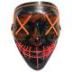 Halloween LED masker - 2-kleurig - Oranje/Paarse