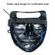 Halloween LED masker - 2-kleurig - Oranje/Paarse
