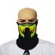 Halloween, carnaval en feest LED masker - stemgeluid geactiveerd - Geel/Groen