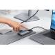 Baseus USB-C 6-in-1 hub: 2xUSB, 2xUSB-C 100W PD, HDMI en RJ45 en On/Off-knop voor scherm