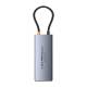 Baseus USB-C 6-in-1 hub: 2xUSB, 2xUSB-C 100W PD, HDMI en RJ45 en On/Off-knop voor scherm