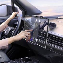  Verstelbare iPad/tablethouder voor de auto met zuignap en telescopische arm - 7-13"
