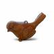 Vogel geocache houder met ruimte voor bison - 11cm - 3D geprint - Bruin