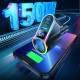 Joyroom 4-i-1 krachtige autolader 1x USB-A, 2x USB-C & 12V aansluiting - PD QC - 150W