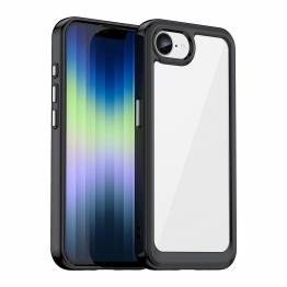 iPhone 16e hoes - Doorzichtig met zwarte rand