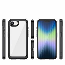  iPhone 16e hoes - Doorzichtig met zwarte rand