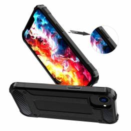  Extra beschermende iPhone 16e Hybrid Armor hoes - Zwart