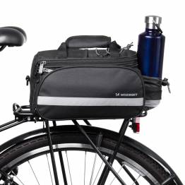  Fietstas voor bagagedrager met zijvak, regenhoes en draagriem - 27l