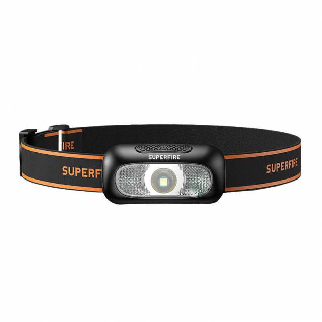 Superfire HL05-D oplaadbare en waterdichte hoofdlamp - 110lm Superfire HL05-D oplaadbare en waterdichte hoofdlamp - 110lm