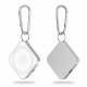 Pocket-size 3-i-1 Qi draadloze oplader - zilver