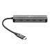 Goobay slank 4-i-1 USB-C hub met 4x USB-C 3.2 voor data - 10 Gbit/s