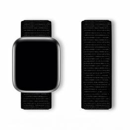 Sport nylon Loop band voor Apple Watch Ultra en Watch 38/40/41/42mm - Zwart