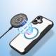 DUX DUCIS iPhone 16 MagSafe hoesje met RFID-kaartslot en flap - Helder/Zwart