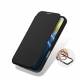 DUX DUCIS iPhone 16 MagSafe hoesje met RFID-kaartslot en flap - Helder/Zwart