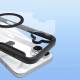 DUX DUCIS iPhone 16 MagSafe hoesje met RFID-kaartslot en flap - Helder/Zwart