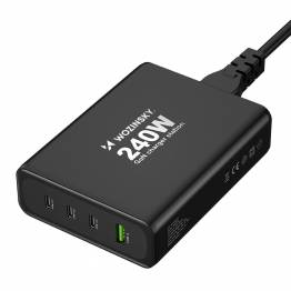  Wozinsky 65W GaN PD oplader m 2x USB-C en 1x USB-A poorten