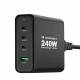 Wozinsky 65W GaN PD oplader m 2x USB-C en 1x USB-A poorten