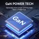Wozinsky 65W GaN PD oplader m 2x USB-C en 1x USB-A poorten