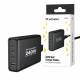 Wozinsky 65W GaN PD oplader m 2x USB-C en 1x USB-A poorten
